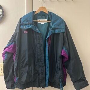 Columbia Women's Teal and Purple Ski Jacket